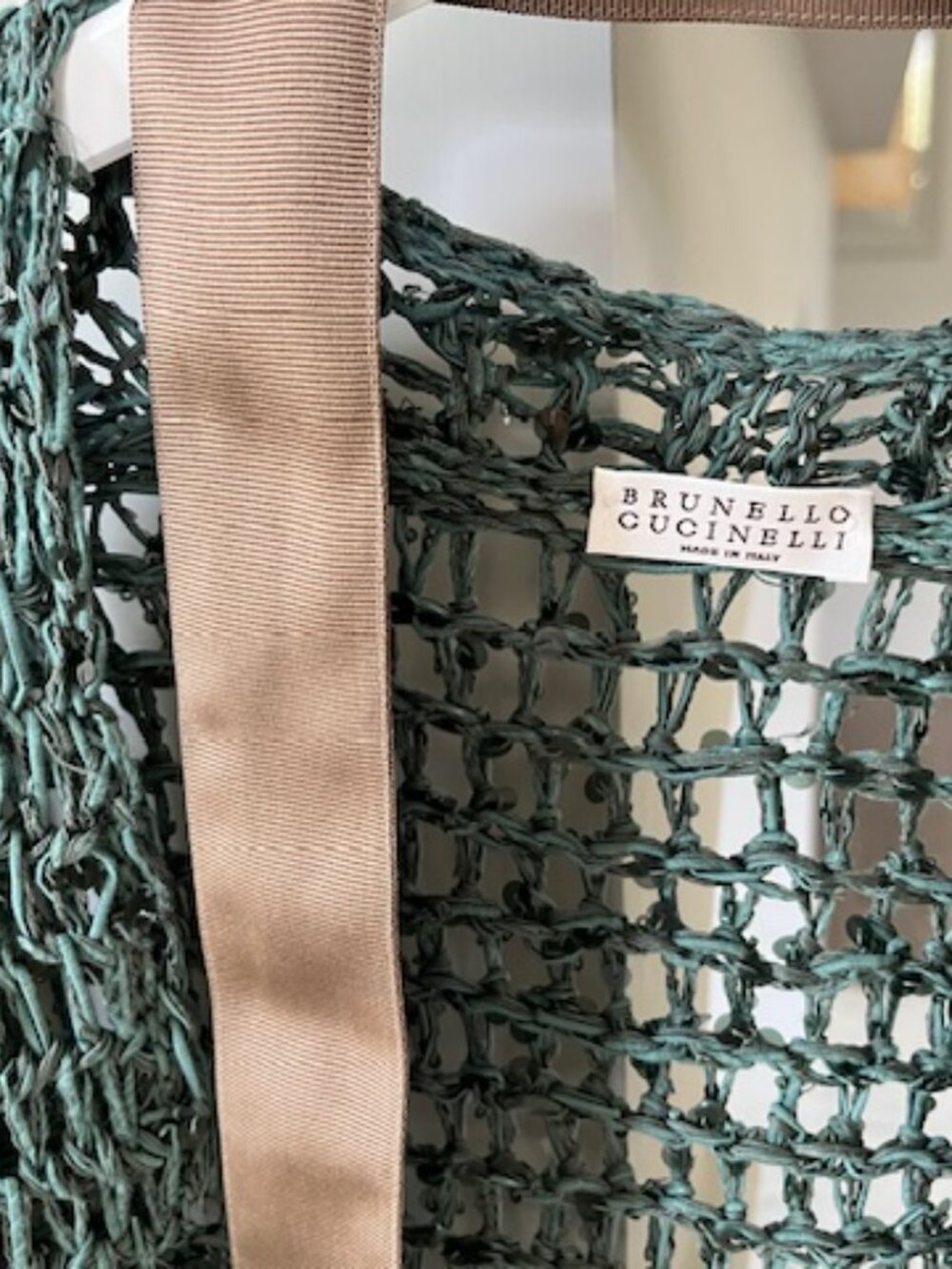 Brunello Cucinelli sequin net cardigan sweater - Picture 2 of 3